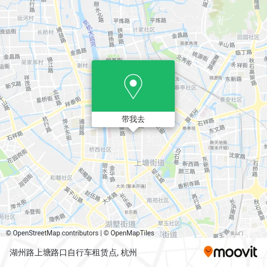 湖州路上塘路口自行车租赁点地图