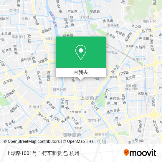 上塘路1001号自行车租赁点地图