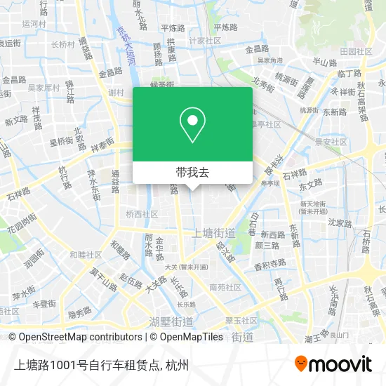 上塘路1001号自行车租赁点地图