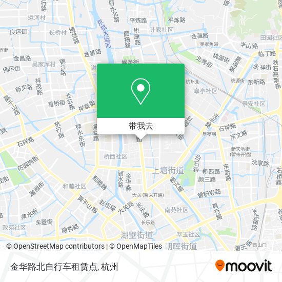 金华路北自行车租赁点地图