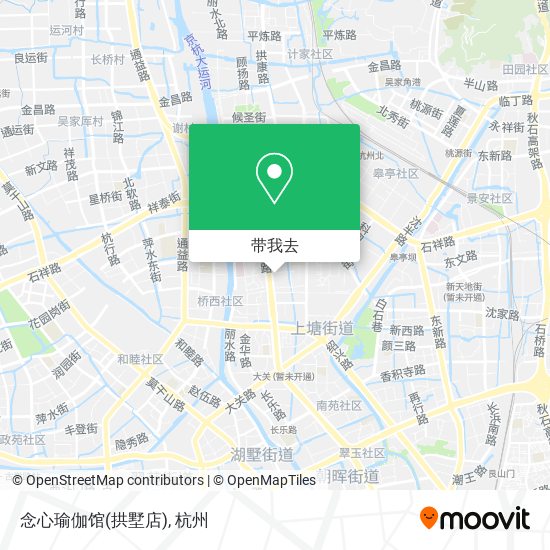 念心瑜伽馆(拱墅店)地图