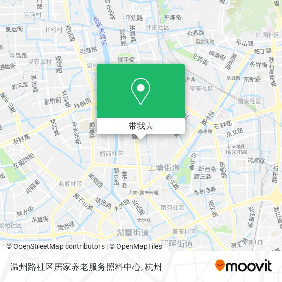 温州路社区居家养老服务照料中心地图