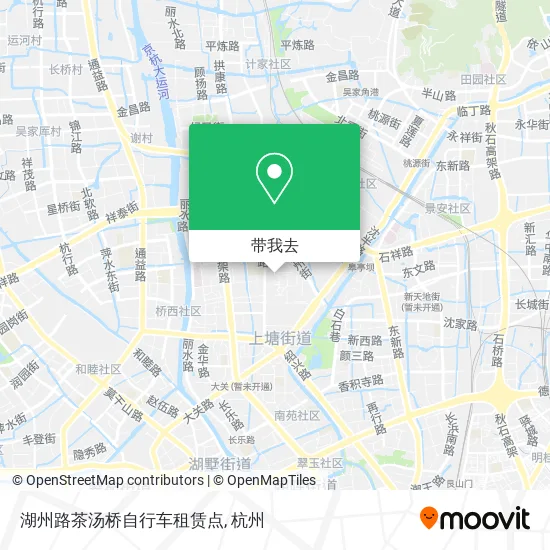 湖州路茶汤桥自行车租赁点地图