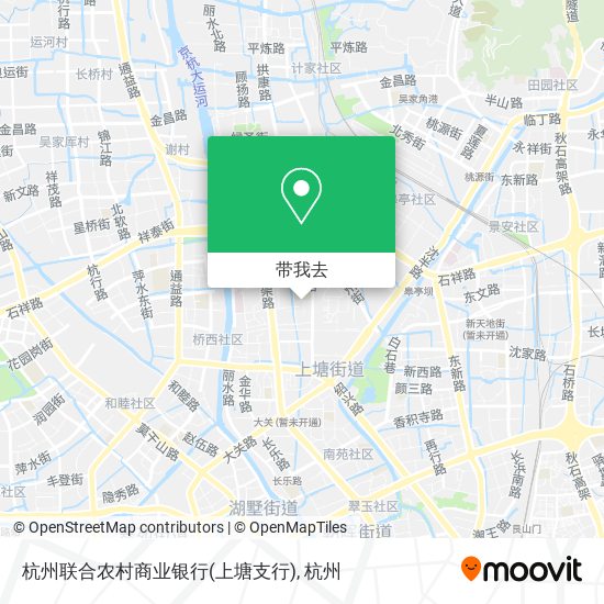 杭州联合农村商业银行(上塘支行)地图