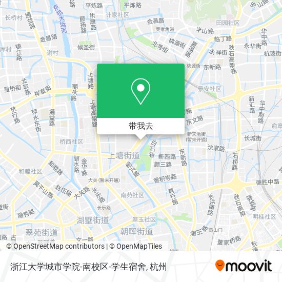 浙江大学城市学院-南校区-学生宿舍地图