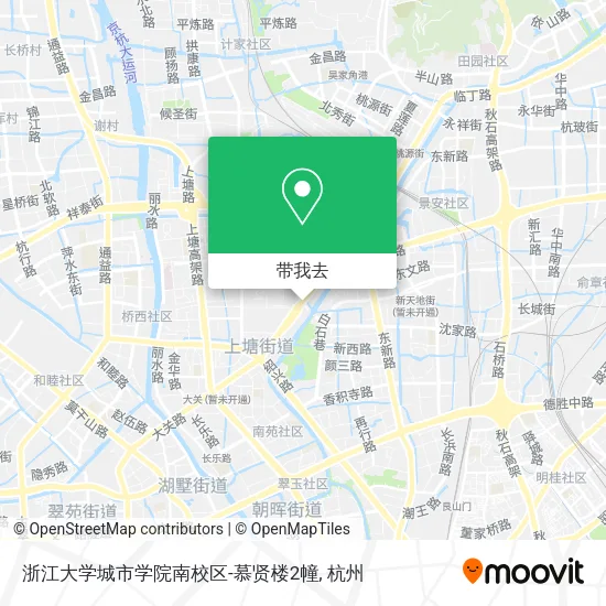 浙江大学城市学院南校区-慕贤楼2幢地图