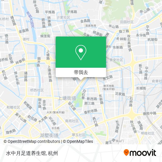 水中月足道养生馆地图