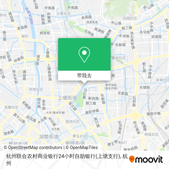 杭州联合农村商业银行24小时自助银行(上塘支行)地图