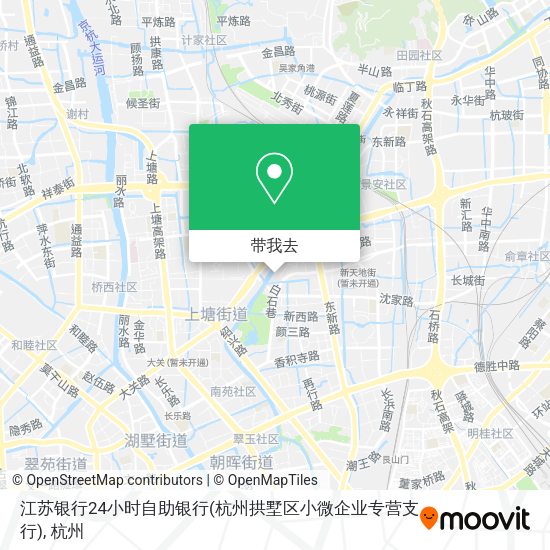 江苏银行24小时自助银行(杭州拱墅区小微企业专营支行)地图