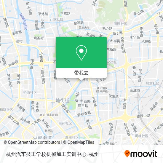杭州汽车技工学校机械加工实训中心地图