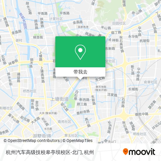 杭州汽车高级技校皋亭坝校区-北门地图