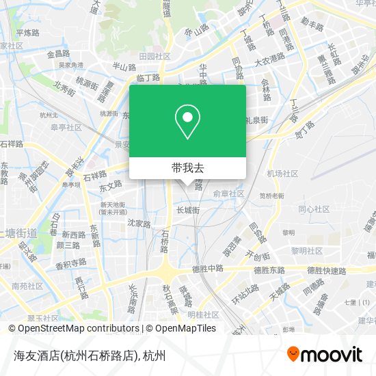 海友酒店(杭州石桥路店)地图