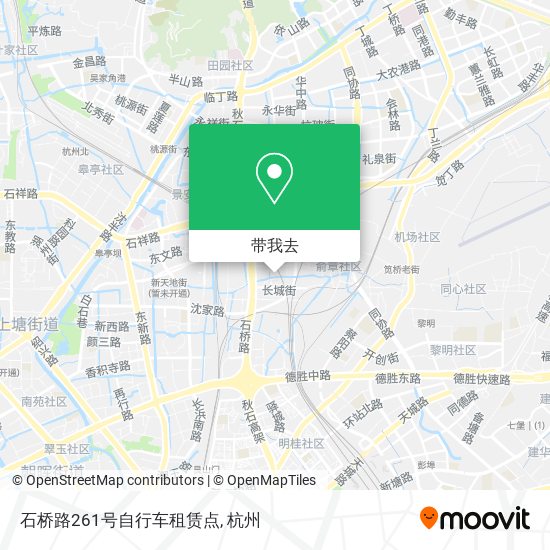 石桥路261号自行车租赁点地图