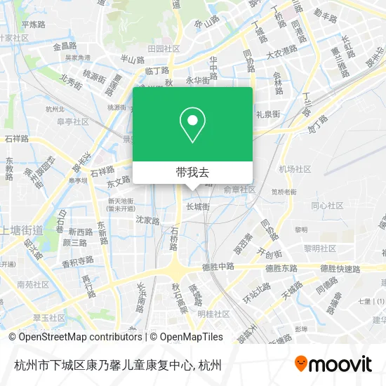 杭州市下城区康乃馨儿童康复中心地图