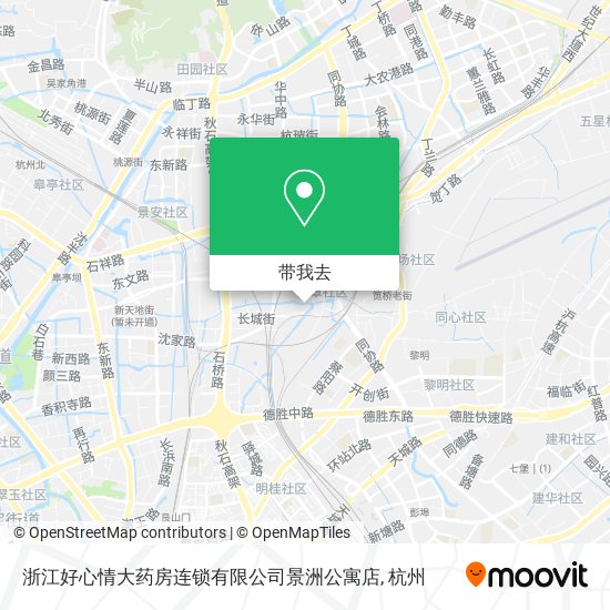 浙江好心情大药房连锁有限公司景洲公寓店地图