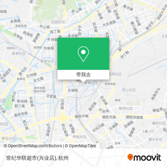 世纪华联超市(兴业店)地图