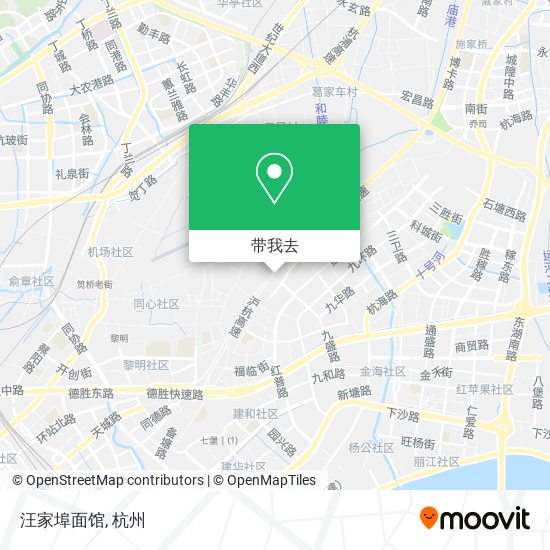 汪家埠面馆地图