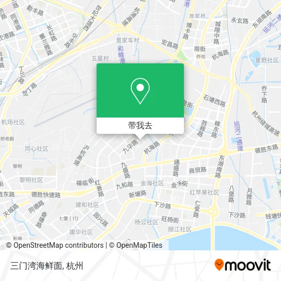 三门湾海鲜面地图
