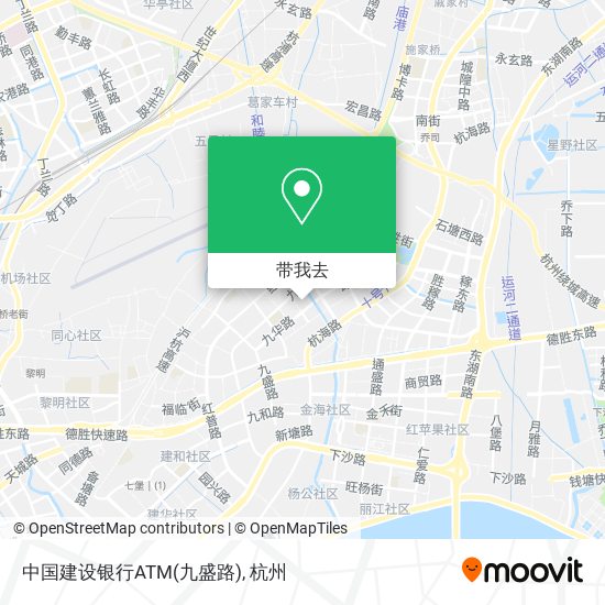 中国建设银行ATM(九盛路)地图
