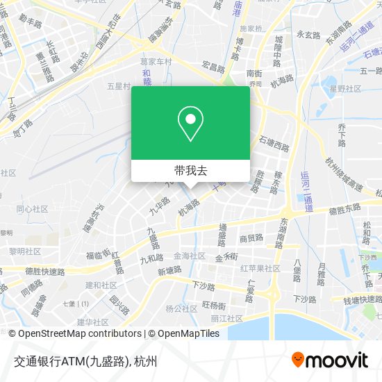 交通银行ATM(九盛路)地图
