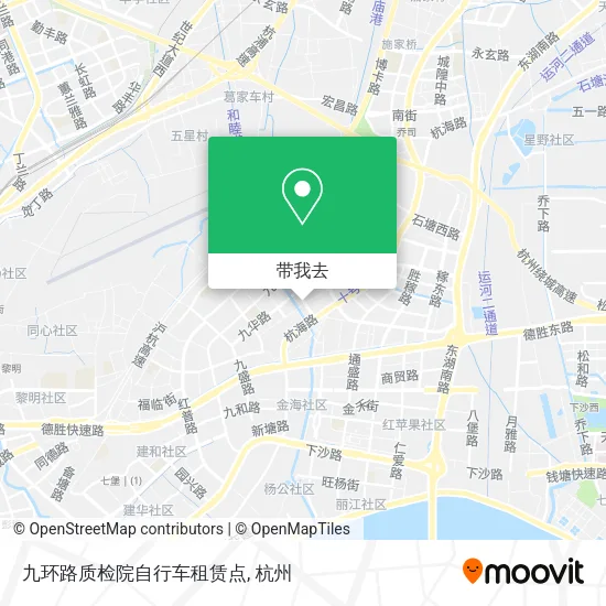 九环路质检院自行车租赁点地图