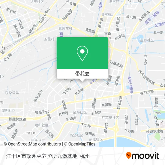 江干区市政园林养护所九堡基地地图