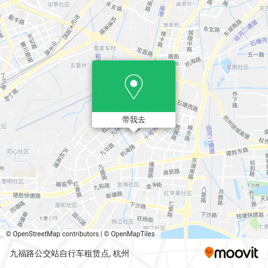 九福路公交站自行车租赁点地图