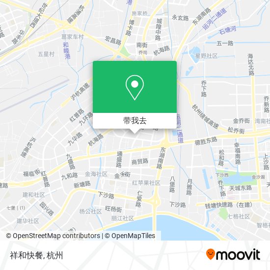 祥和快餐地图