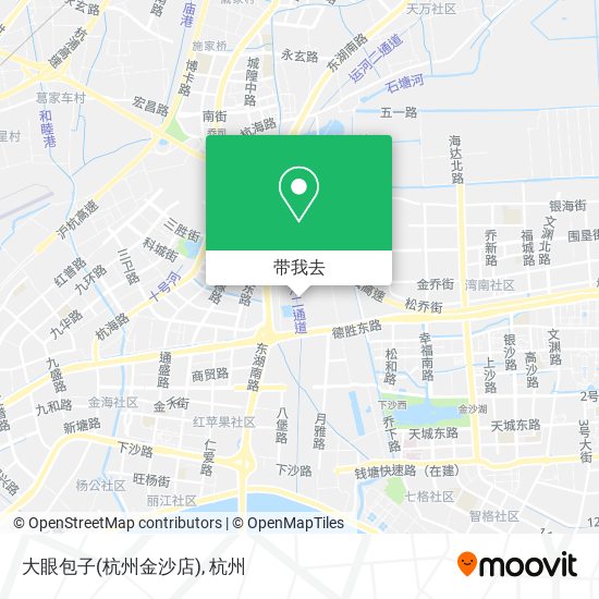 大眼包子(杭州金沙店)地图