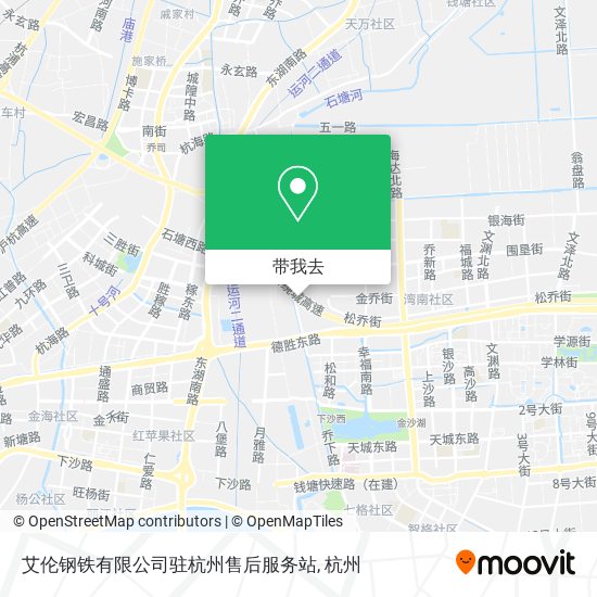 艾伦钢铁有限公司驻杭州售后服务站地图