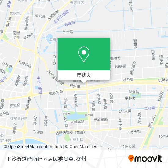 下沙街道湾南社区居民委员会地图