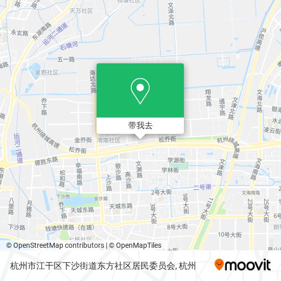 杭州市江干区下沙街道东方社区居民委员会地图
