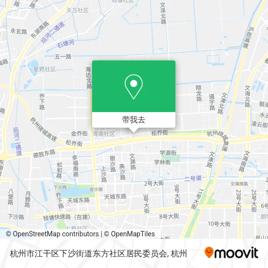 杭州市江干区下沙街道东方社区居民委员会地图