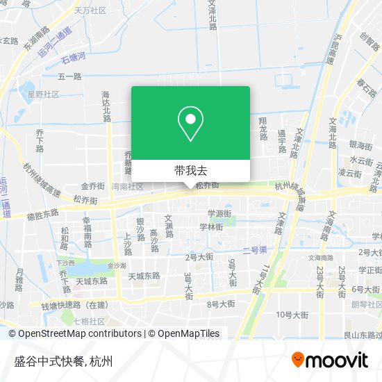 盛谷中式快餐地图