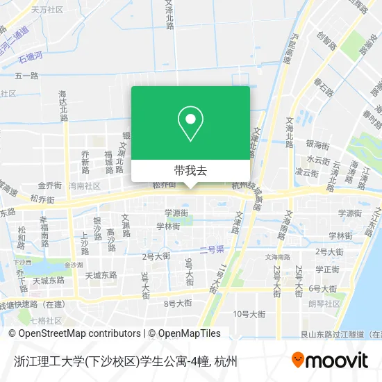 浙江理工大学(下沙校区)学生公寓-4幢地图