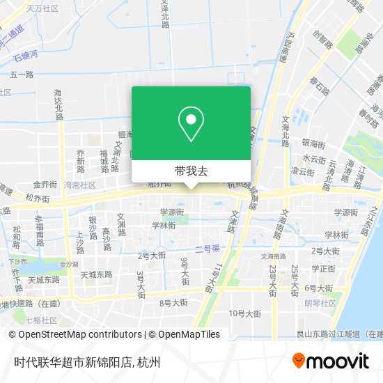 时代联华超市新锦阳店地图