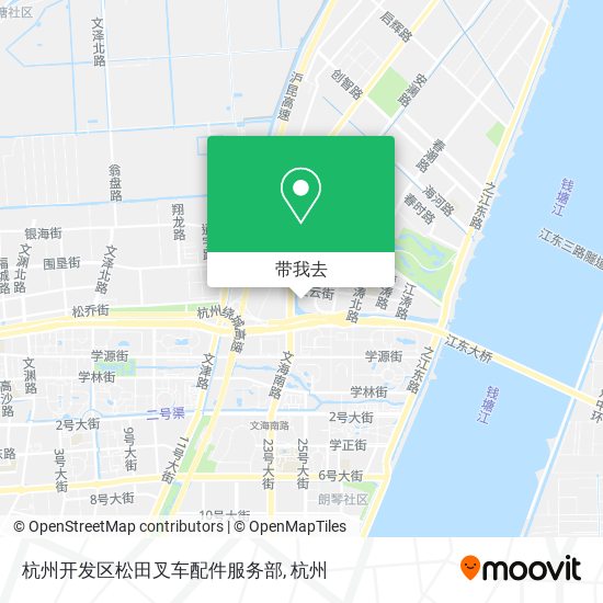 杭州开发区松田叉车配件服务部地图