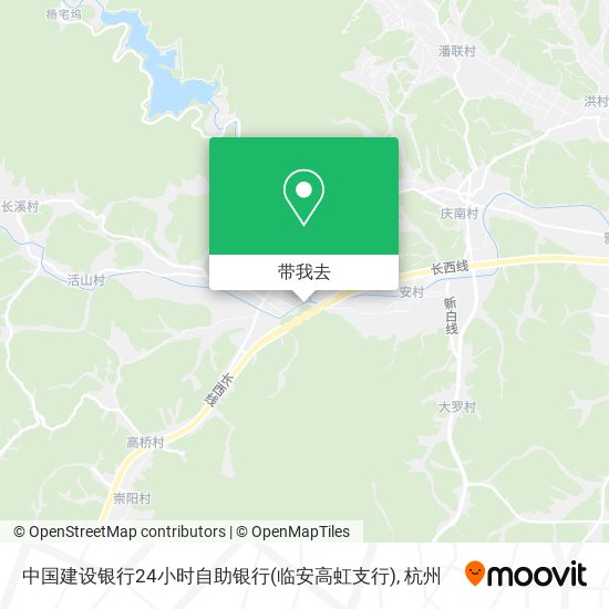 中国建设银行24小时自助银行(临安高虹支行)地图