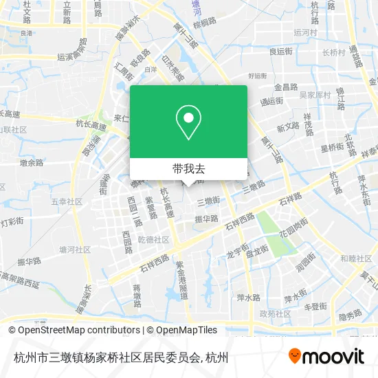 杭州市三墩镇杨家桥社区居民委员会地图