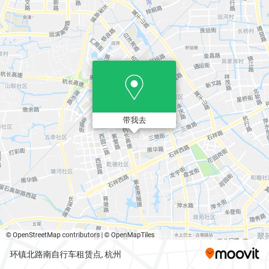 环镇北路南自行车租赁点地图
