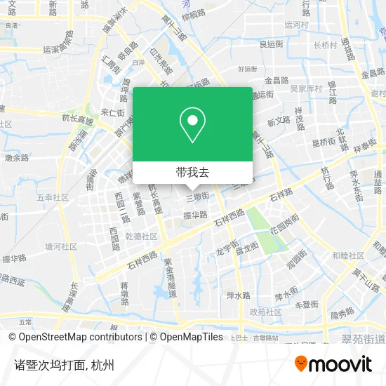 诸暨次坞打面地图