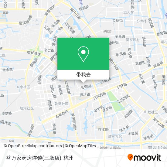 益万家药房连锁(三墩店)地图
