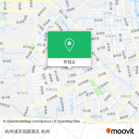 杭州浦京花园酒店地图