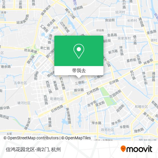 信鸿花园北区-南2门地图