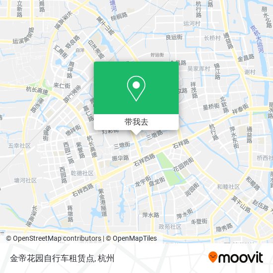 金帝花园自行车租赁点地图