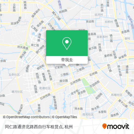 同仁路通济北路西自行车租赁点地图