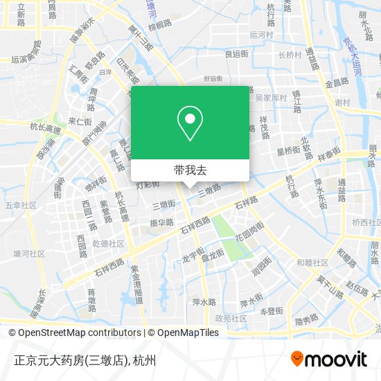 正京元大药房(三墩店)地图