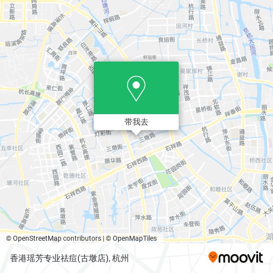 香港瑶芳专业祛痘(古墩店)地图