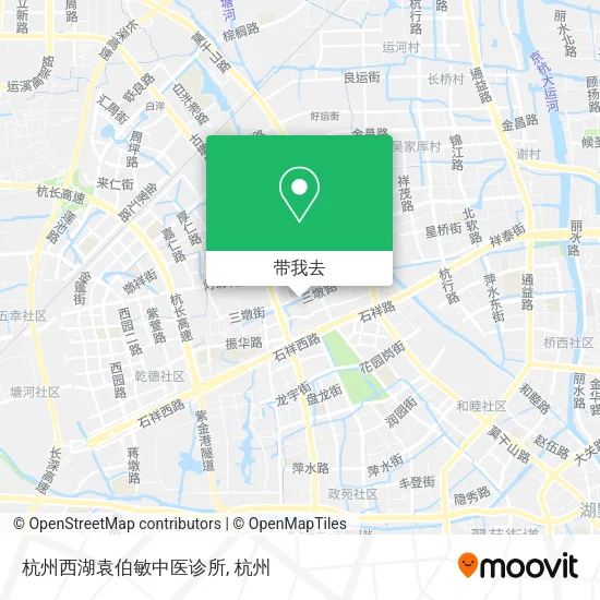 杭州西湖袁伯敏中医诊所地图