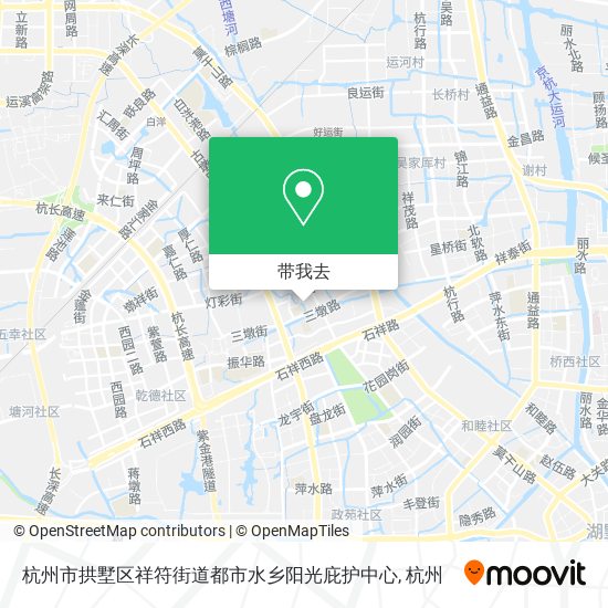杭州市拱墅区祥符街道都市水乡阳光庇护中心地图